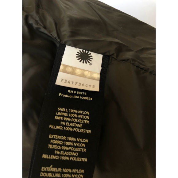 UGG GAVIN BOMBER PUFFER JACKET -INSULATED -OLIVE GREEN -MEN’S SIZE M -NWT - Picture 8 of 9